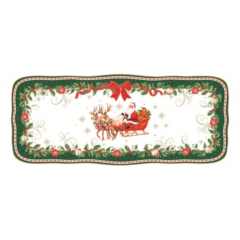 Правоъгълно плато за сервиране 36х15см Christmas Heritage